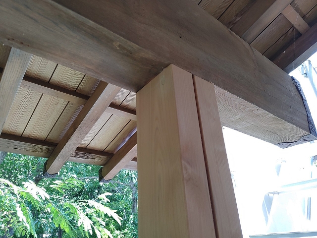 梁と柱の取り合い部